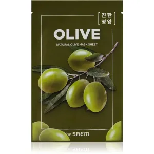 The Saem Natural Mask Sheet Olive masque tissu brillance et vitalité 21 ml