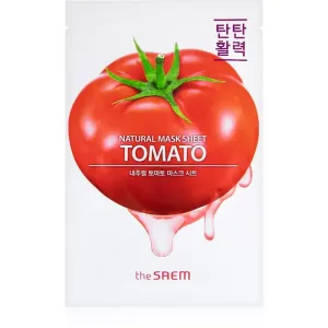 The Saem Natural Mask Sheet Tomato masque tissu anti-rides 21 ml