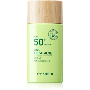 The Saem Jeju Fresh Aloe Sun gel solaire à l'aloe vera SPF 50+ 50 g