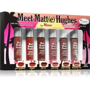 theBalm Meet Matt(e) Hughes Mini Kit Miami kit de rouges à lèvres liquides (pour un effet longue tenue)