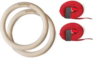 Thorn FIT Wood Gymnastic Rings with Straps Équipement D'entraînement En Suspension #33026