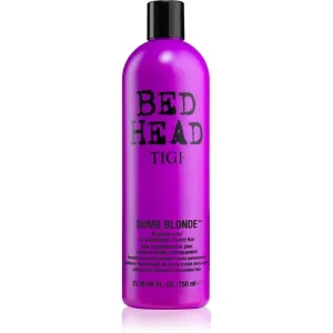 TIGI Bed Head Dumb Blonde après-shampoing pour cheveux traités chimiquement 750 ml