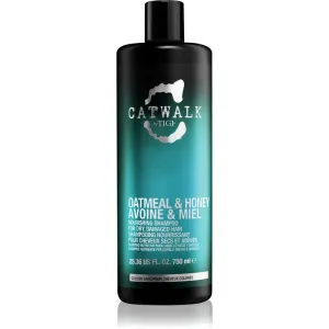 TIGI Catwalk Oatmeal & Honey shampoing nourrissant pour cheveux secs et sensibilisés 750 ml