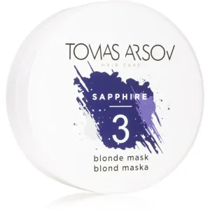 Tomas Arsov Sapphire Blonde Mask masque neutralisant personnalisé pour cheveux blonds et méchés 100 ml