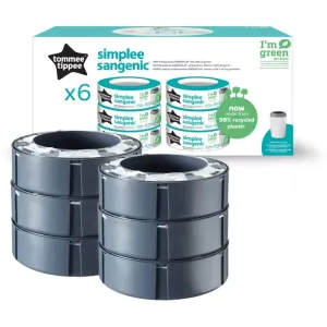 Tommee Tippee Simplee recharge pour poubelle 6 pcs
