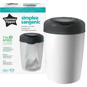 Tommee Tippee Simplee White poubelle à couches + recharge pour poubelle 1 pcs