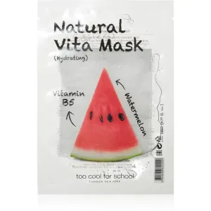 Too Cool For School Natural Vita Mask Hydrating Watermelon masque hydratant en tissu 23 g