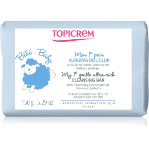 Topicrem BABY My 1st Gentle Ultra-Rich Cleansing Bar savon doux nettoyant pour les mamans et les bébés 150 g