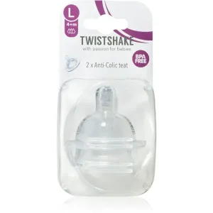 Twistshake Anti-Colic Teat tétine de biberon Large 4m+ 2 pcs