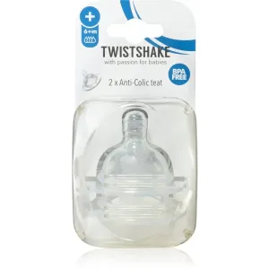 Twistshake Anti-Colic Teat tétine de biberon Plus 6m+ 2 pcs
