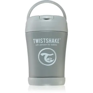 Twistshake Stainless Steel Food Container Grey bouteille isotherme pour la nourriture 350 ml