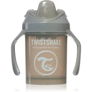 Twistshake Training Cup Grey tasse d’apprentissage 4 m+ 230 ml
