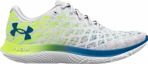Under Armour Men's UA Flow Velociti Wind 2 Running Shoes White/High-Vis Yellow/Cruise Blue 42,5