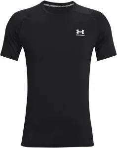 Under Armour Men's HeatGear Armour Fitted Short Sleeve Black/White XL