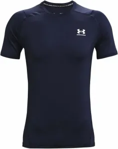 Under Armour Men's HeatGear Armour Fitted Short Sleeve Navy/White XL