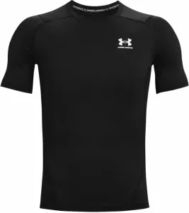 Under Armour Men's HeatGear Armour Short Sleeve Black/White XL T-shirt de fitness