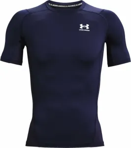 Under Armour Men's HeatGear Armour Short Sleeve Midnight Navy/White 2XL T-shirt de fitness