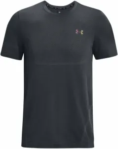 Under Armour Men's UA Rush Seamless Legacy Short Sleeve Pitch Gray/Black 2XL T-shirt de fitness