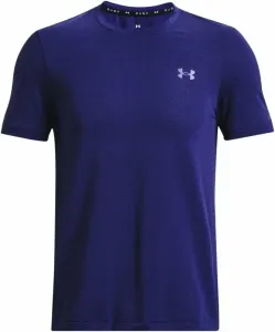 Under Armour Men's UA Rush Seamless Legacy Short Sleeve Sonar Blue/Black 2XL T-shirt de fitness