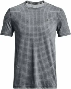 Under Armour Men's UA Seamless Grid Short Sleeve Pitch Gray/Black 2XL T-shirt de fitness