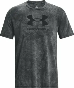 Under Armour Men's UA Wash Tonal Sportstyle Short Sleeve Black Medium Heather/Black S T-shirt de fitness