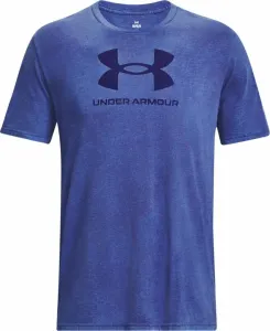 Under Armour Men's UA Wash Tonal Sportstyle Short Sleeve Sonar Blue Medium Heather/Sonar Blue M T-shirt de fitness