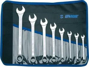 Unior Set of Combination Wrenches Short Type in Bag 8 - 22 Clé