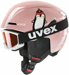 UVEX Viti Set Junior Pink Penguin 51-55 cm Casque de ski