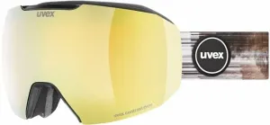 UVEX Epic Attract Black Mat Mirror Gold/Contrastview Orange Lasergold Lite Masques de ski