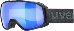 UVEX Xcitd Black Mat Mirror Blue/CV Green Masques de ski