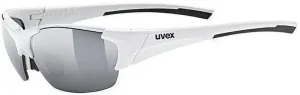 UVEX Blaze III White/Black/Blue Mirrored/Mirrored Orange/Clear Lunettes vélo