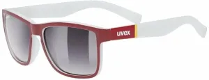 UVEX LGL 39 Red Mat White/Mirror Smoke