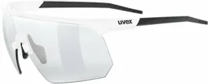 UVEX Pace One V White Matt/Variomatic Litemirror Silver Lunettes vélo