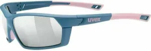 UVEX Sportstyle 225 Blue Mat Rose/Mirror Silver Lunettes vélo
