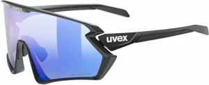 UVEX Sportstyle 231 2.0 P Black Matt Polavision Mirror Blue Lunettes vélo