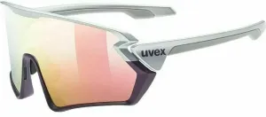 UVEX Sportstyle 231 Silver Plum Mat/Mirror Red Lunettes vélo