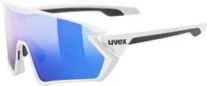 UVEX Sportstyle 231 White Mat/Mirror Blue Lunettes vélo