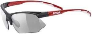 UVEX Sportstyle 802 V Black/Red/White/Smoke Lunettes vélo