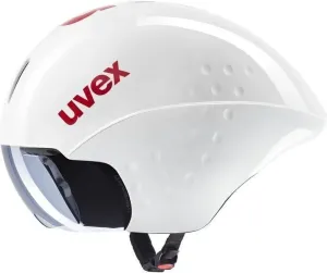 UVEX Race 8 White/Red 56-58 Casque de vélo