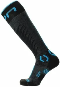 UYN Man Ski One Merino Socks Anthracite/Turquoise 45-47 Chaussettes de ski