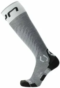 UYN Man Ski One Merino Socks Grey Melange/White 35-38 Chaussettes de ski