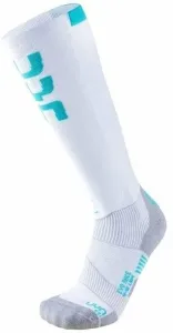 UYN Ski Evo Race Lady Socks White/Water Green 35-36 Chaussettes de ski