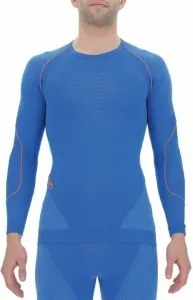 UYN Sous-vêtements thermiques Evolutyon Man Underwear Shirt Long Sleeves Lapis Blue/Blue/Orange Shiny 2XL