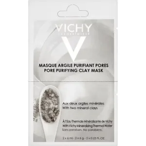 Vichy Mineral Masks masque argile purifiant pores petit format 2 x 6 ml