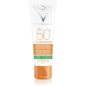 Vichy Capital Soleil Mattifying 3-in-1 crème matifiante protectrice visage SPF 50+ 50 ml