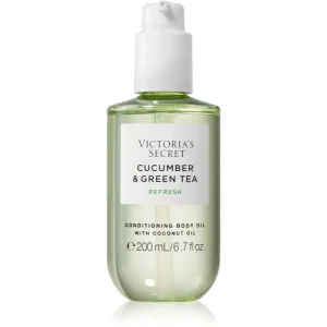 Victoria's Secret Cucumber & Green Tea huile pour le corps pour femme 200 ml