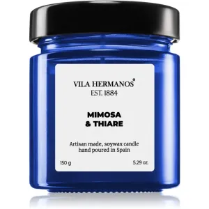 Vila Hermanos Apothecary Cobalt Blue Mimosa & Thiare bougie parfumée 150 g