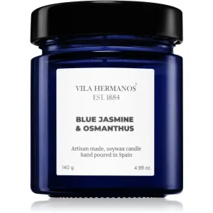 Vila Hermanos Apothecary Cobalt Blue Jasmine & Osmanthus bougie parfumée 140 g