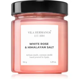 Vila Hermanos Apothecary Rose White Rose & Himalayan Salt bougie parfumée 150 g