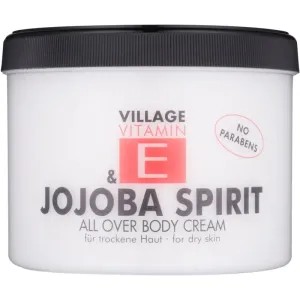 Village Vitamin E Jojoba Spirit crème pour le corps sans parabène 500 ml